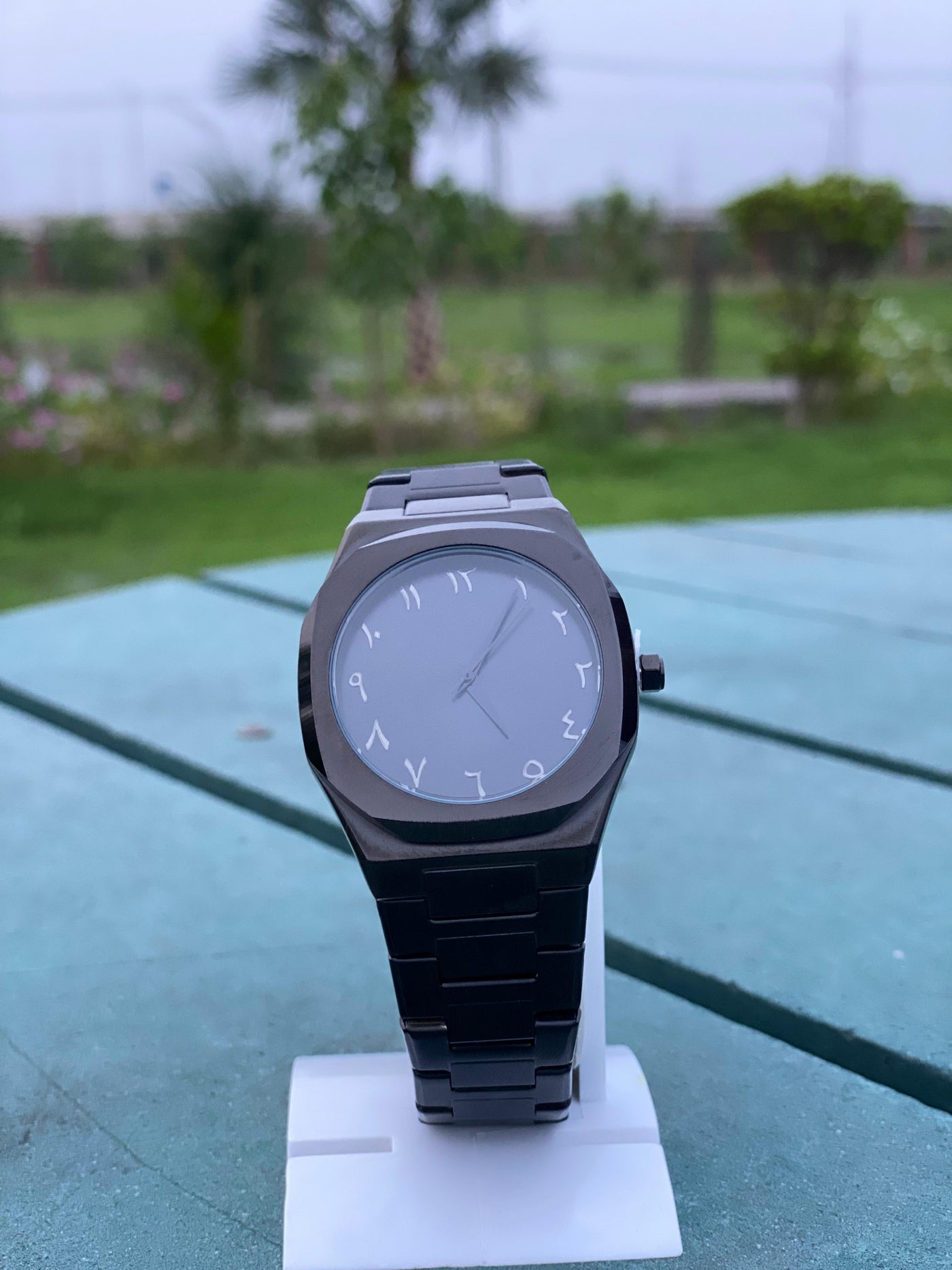 Arabic Dial – Matte Black Stainless Steel