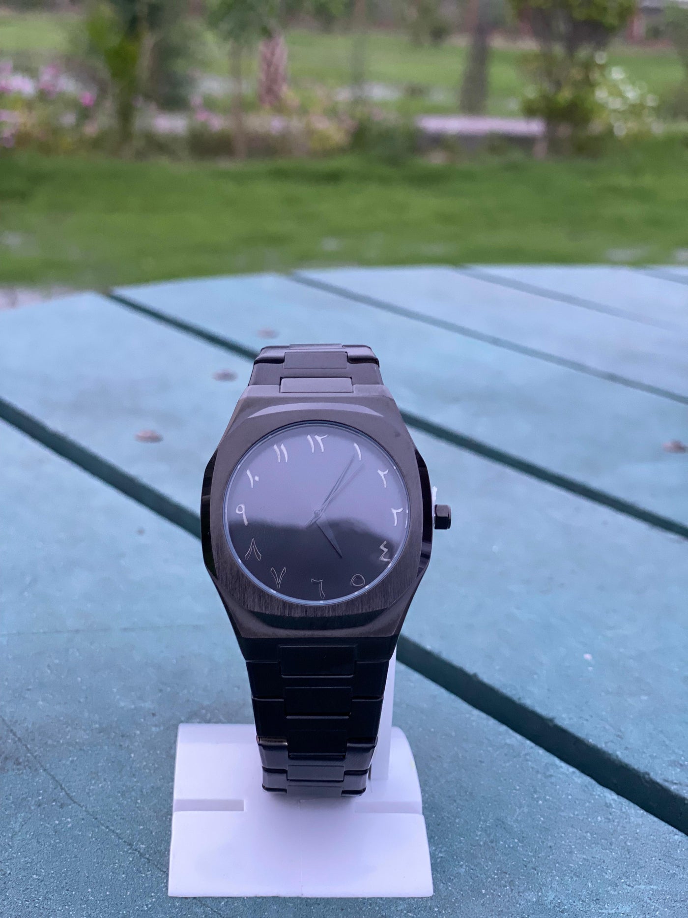 Arabic Dial – Matte Black Stainless Steel